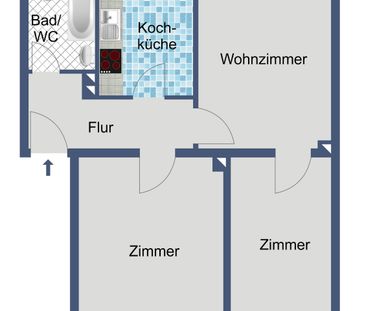 *WBS erforderlich* 3-Zimmer-Wohnung in Bad Wildungen! - Photo 2