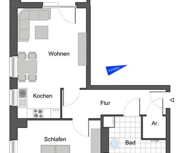 Wohnen ohne Barrieren: Moderne 2-Zimmerwohnung im Sonnenkamp - Photo 1
