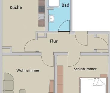 Top-Sanierte 2-Zimmer Wohnung in Holsterhausen - Photo 4