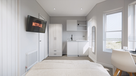 Somerley Road Bedroom 3 - Studio Bay Room (1st floor) - Photo 2