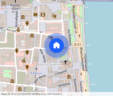 Im Herzen der Kölner Altstadt, exklusives Wohnen! Sonnenbalkon, Rhe... - Foto 1