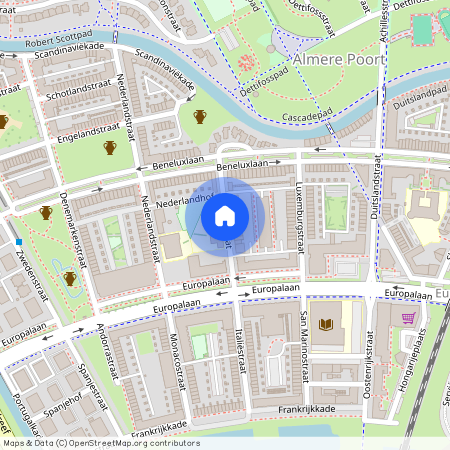 Europakwartier W.-Noord, 1363 BL, Belgiëstraat, Almere