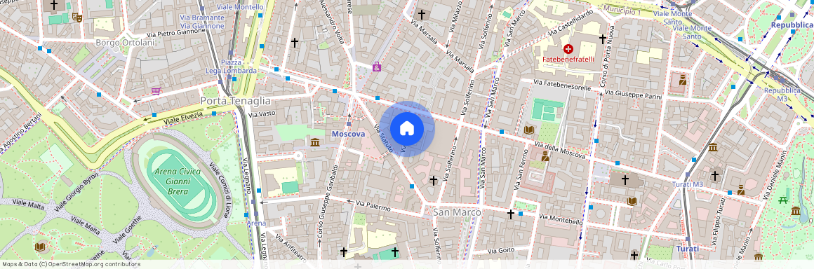 Milano, Via Lovanio - Moscova