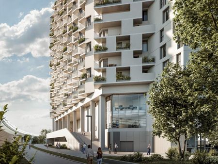 Urbanes Wohnen: 64m² | Wohnung mit zwei Balkonen im 18. OG | The Metropolitan | ab sofort verfügbar - Photo 2