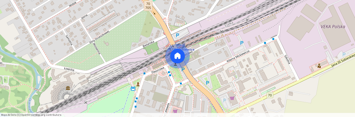 ul. Dworcowa, Skierniewice, łódzkie