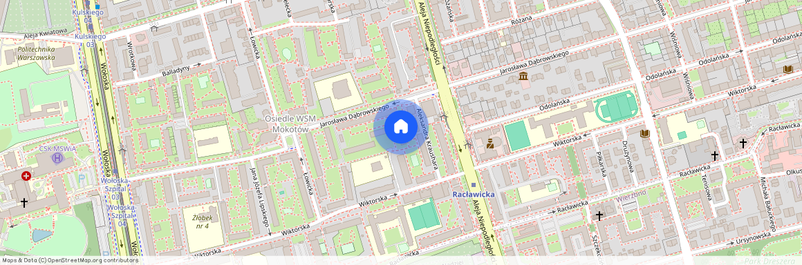 ul. Jarosława Dąbrowskiego, Stary Mokotów, Mokotów, Warszawa, mazowieckie