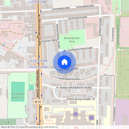 Franz-Heyl-Straße 7 (Lutherplatz / Thüringer Bahnhof), 06112 Halle