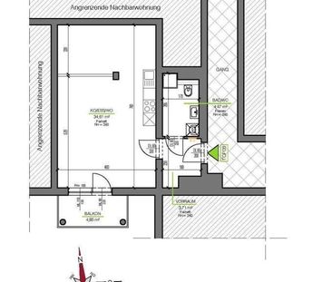 Zentrale Wohnung mit Balkon - Provisionsfrei! - Photo 2