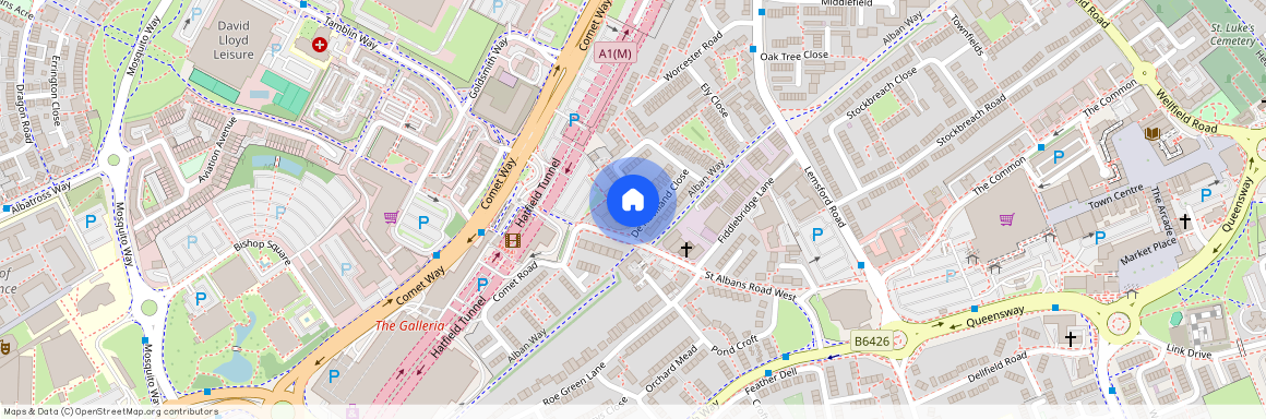Gloucester Court, Hatfield, Hertfordshire, AL10