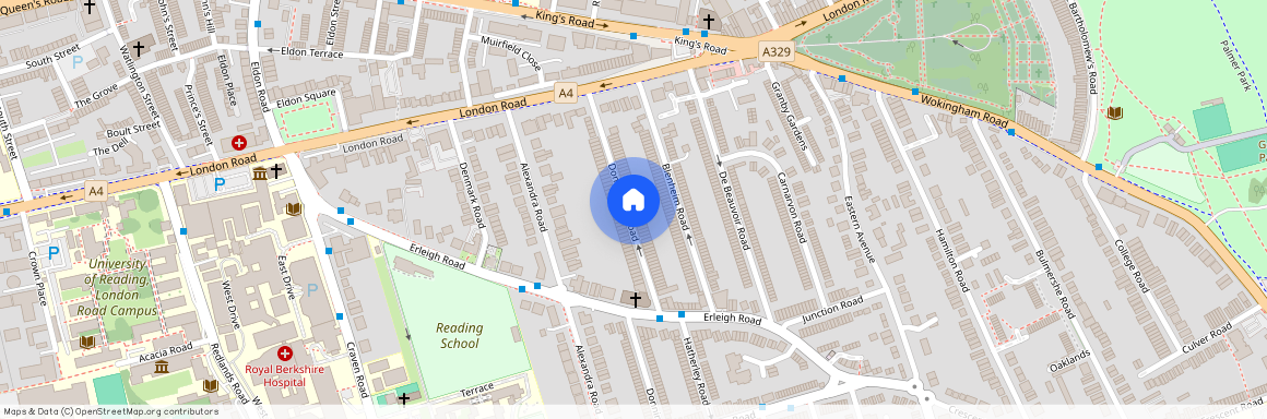 Donnington Road, Reading, berkshire, RG1