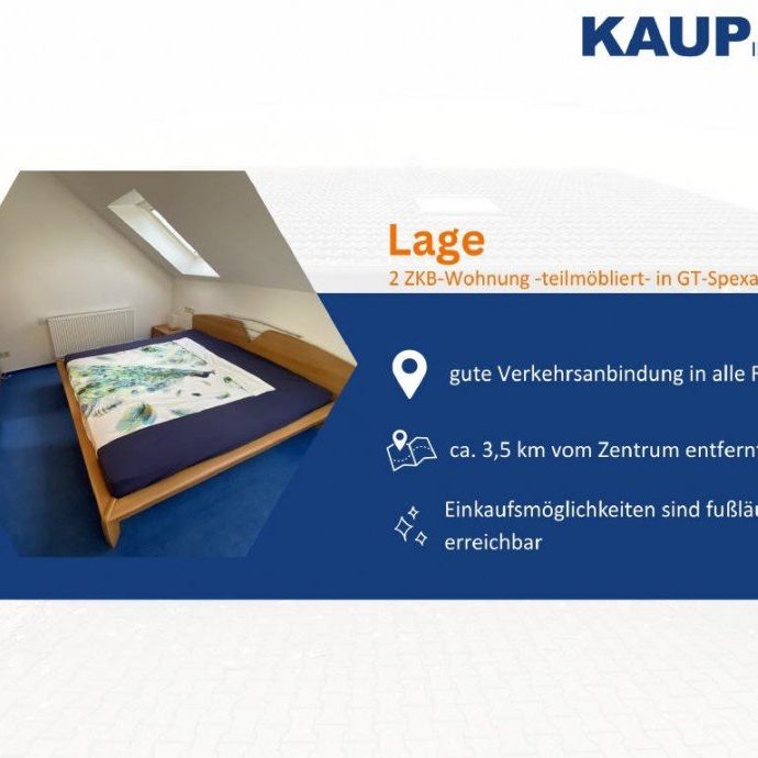 Teilmöblierte 2 ZKB Wohnung mit Balkon in GT-Spexard - Photo 1