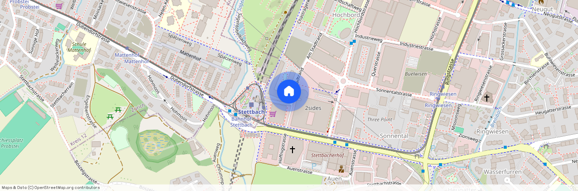 Am Stadtrand 21, 8600 Dübendorf, Lageplan