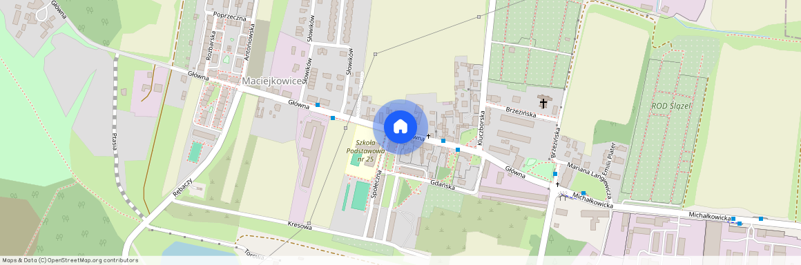 ul. Główna, Maciejkowice, Chorzów Stary, Chorzów, śląskie