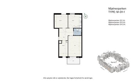 Odingårdene – Nyrenoveret 3 værelses lejlighed i et kvarter under forandring - Photo 2