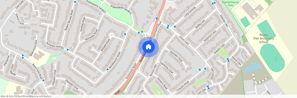 Dunchurch Road, Rugby, Warwickshire. CV22 6HT