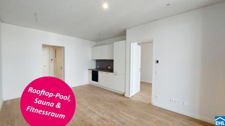 Wohnen mit Skyline-Flair – Rooftop Pool & Fitness bei der U1 - Photo 4