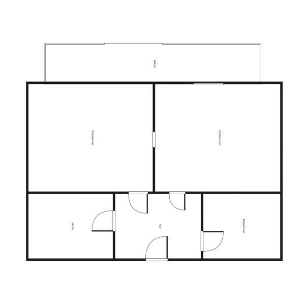 Für Paare ab Ü60: 2-Zimmer-Wohnung mit Balkon (Dringlichkeitsschein) - Photo 1