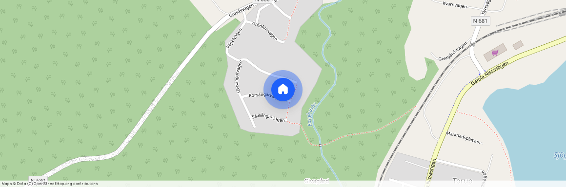 Rörsångarvägen, Torup