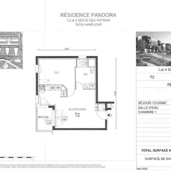 Location Appartement 2 pièces 43m² HARFLEUR 76700 - Photo 2
