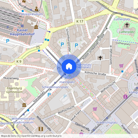 Scheidemannplatz, 34117 Hessen - Kassel