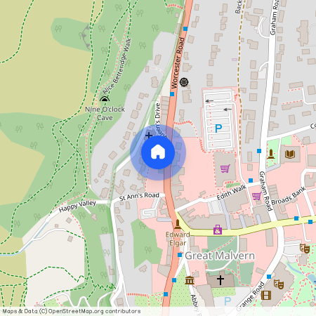 Flat 1, 19 Worcester Road, Malvern, Worcestershire, WR14