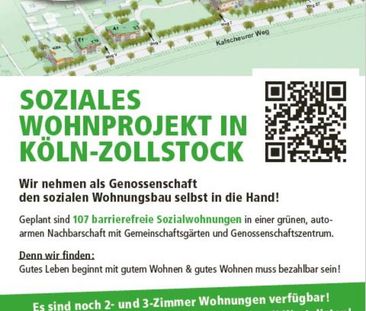 2-3 Zimmer-Wohnung nur für WBS B in Köln ab 2027/2028 frei - Foto 1
