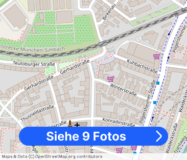 Helle, gut geschnittene Dreizimmerwohnung mit Südbalkon in Giesing,... - Foto 1