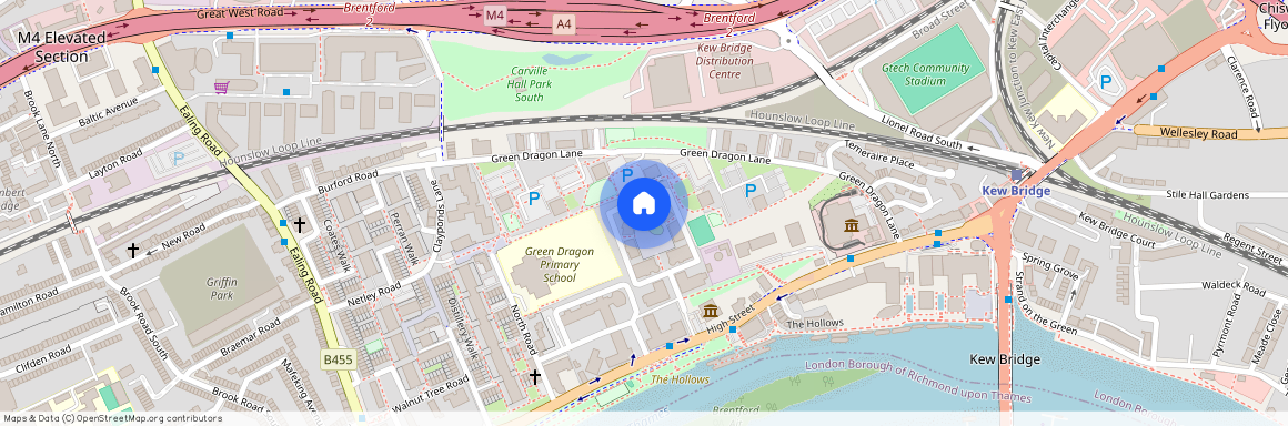 Kew Bridge West, Pump House Crescent, TW8