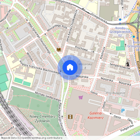 al. Ignacego Daszyńskiego, Grzegórzki, Grzegórzki, Kraków, małopolskie