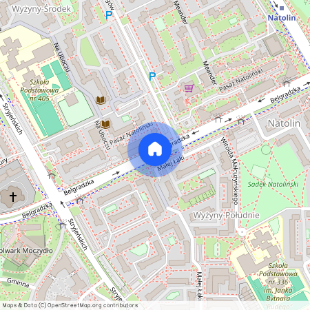 ul. Belgradzka, Natolin, Ursynów, Warszawa, mazowieckie