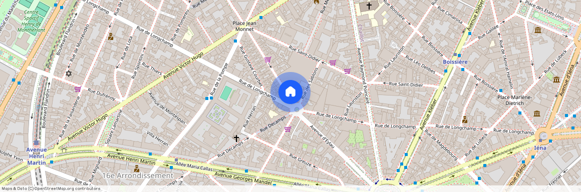 4 pièces meublé de standing - Rue des Belles Feuilles 75016 Paris, Paris 16Ème