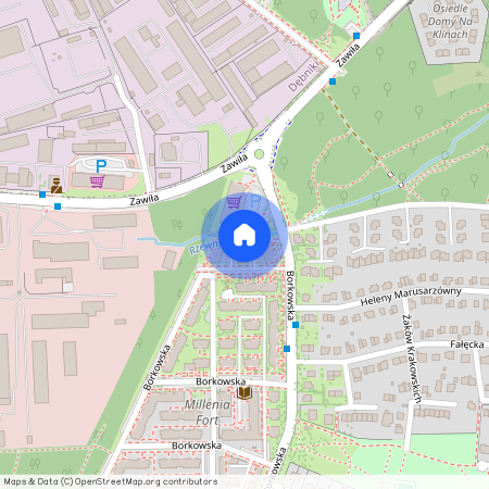 ul. Borkowska, Kliny Zachód, Swoszowice, Kraków, małopolskie