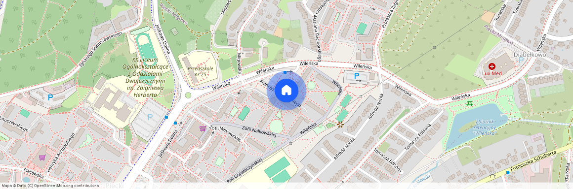 ul. Franciszka Zabłockiego, Piecki-Migowo, Gdańsk, pomorskie