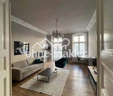 Altbau mit Stuck & Balkon im Bergmannkiez – 2 Zimmer, 68 m², 3. OG - Photo 4