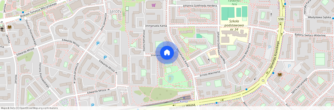 ul. Immanuela Kanta, Jaroty, Olsztyn, warmińsko-mazurskie