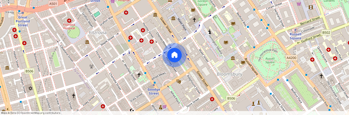 Ridgmount Gardens, Bloomsbury, WC1E