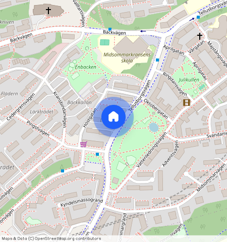 Tellusborgsvägen **, Midsommarkransen