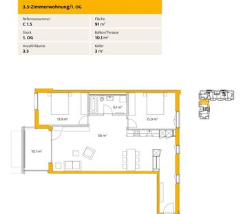 Modern wohnen in Grenchen attraktive 3.5-Zimmerwohnung nahe dem St... - Photo 3