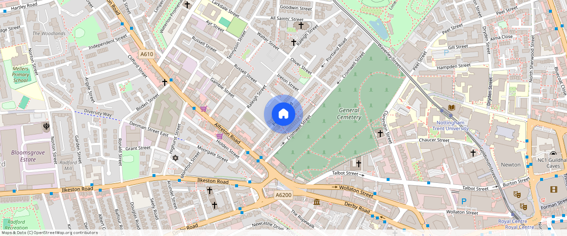 ** Portland Road, Nottingham, NG7 4GN