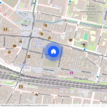 ul. Staromiejska 12, Śródmieście, Katowice, śląskie