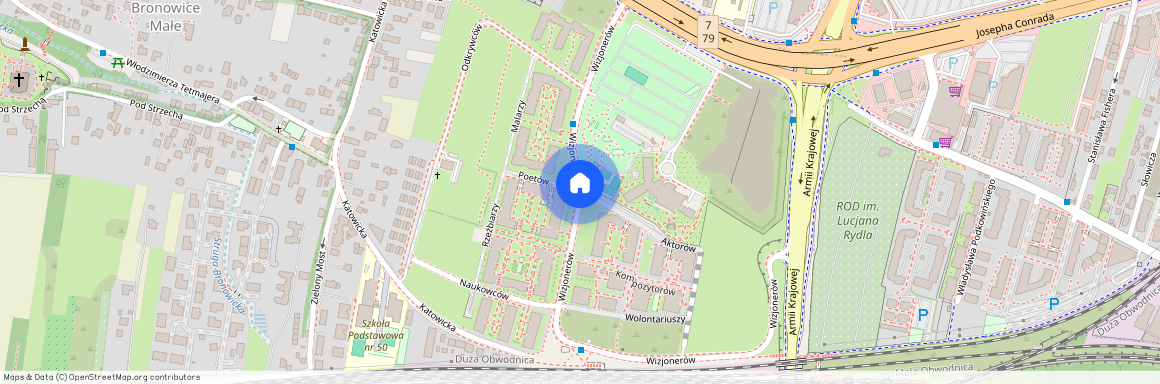 ul. Aktorów, Bronowice Małe, Bronowice, Kraków, małopolskie