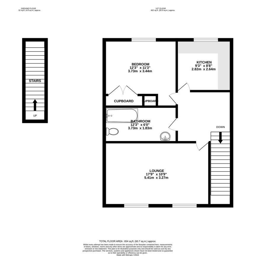 1 bedroom flat to rent, Available unfurnished from 14/05/2025 - Photo 1