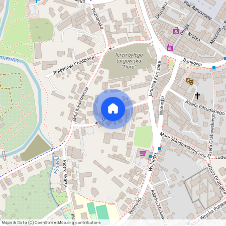 ul. Groszowa, Śródmieście, Jelenia Góra, dolnośląskie