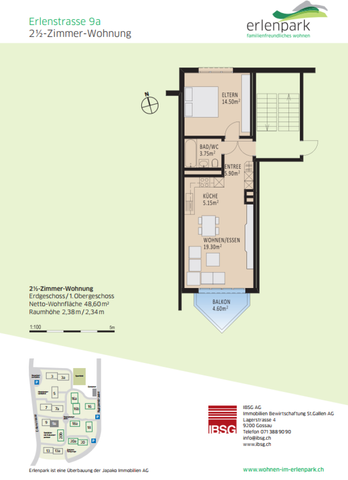 2.5 Zimmer-Wohnung mit Sitzplatz - Photo 4
