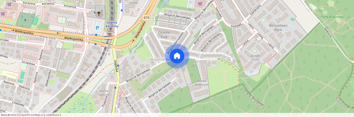 ul. Wzgórze Bernadowo, Mały Kack, Gdynia, pomorskie