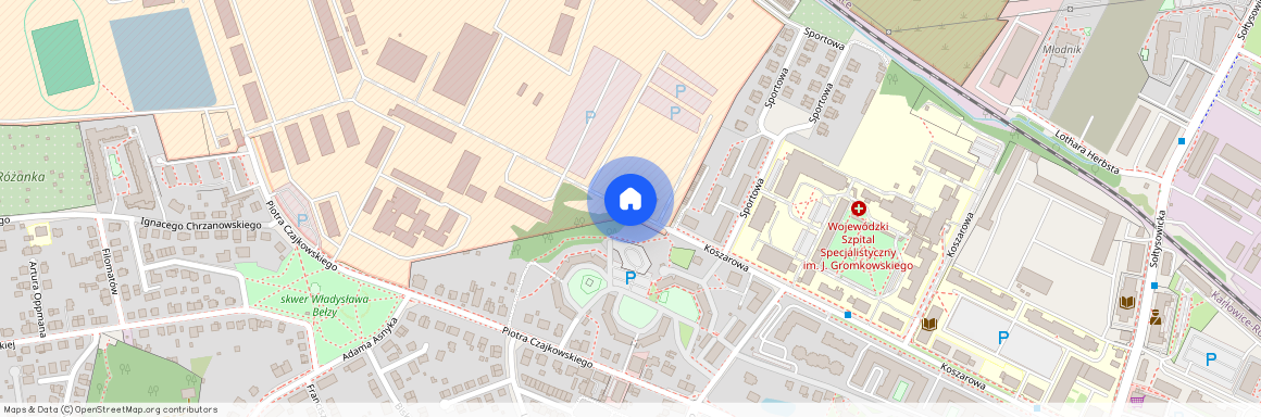 ul. Koszarowa, Karłowice, Psie Pole, Wrocław, dolnośląskie