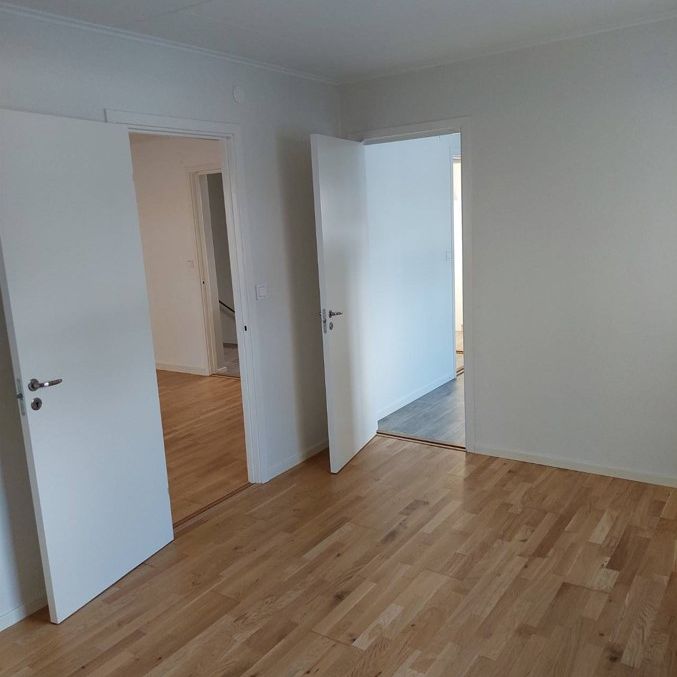 Välplanerad och totalrenoverad 2:a med ljusa ytor och stilrena materialval. Lägenheten har ett rymligt vardagsrum, modernt kök, fräscht badrum samt ett generöst förråd. Stor möblerbar balkong i soligt läge. - Foto 1