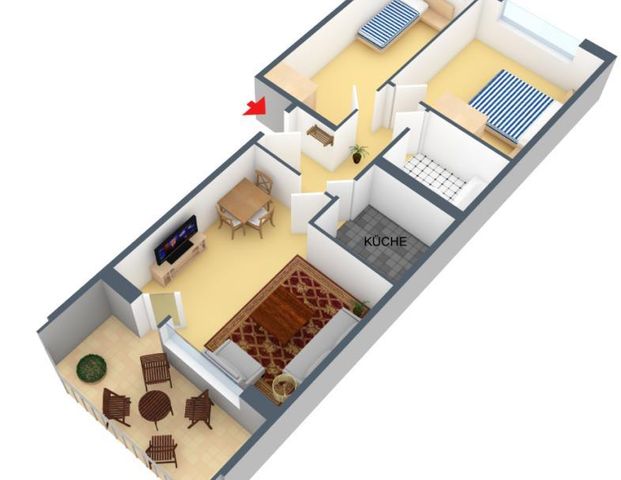 3-Zimmer-Wohnung mit Balkon - Foto 1