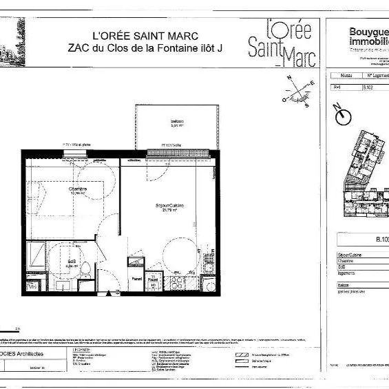 Appartement à louer 2 pièces 38.61m² - Photo 2