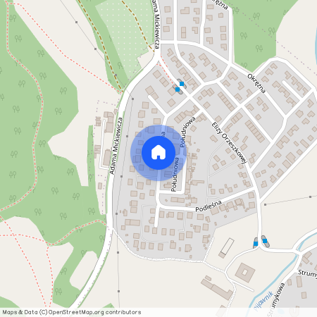 ul. Podleśna, Czarne, Jelenia Góra, dolnośląskie